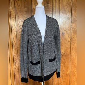 Loft size small EUC cardigan black and white